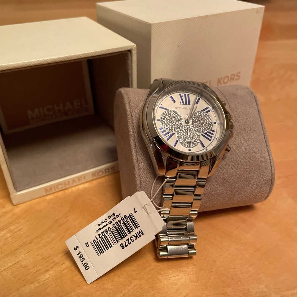 NWT Michael Kors Silver Watch Unisex